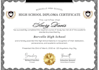 design college transcript, high school, ged transcript, university certificate