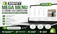 create a custom shopify mega menu, do shopify theme customization