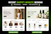 build shopify website, design or redesign shopify store, dropshipping website