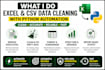 automate excel and CSV data cleaning using python