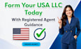 form your USA llc and provide registered agent guidance