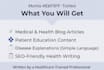 write medical and health content for your blog or website