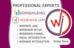 ghl gotowebinar, webinerjam, webinerpowerpoint  gohighlevel webinar funnel
