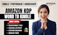 convert word document to kindle ebook with clickable toc