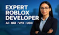 create complete roblox game development with scripting and UI design