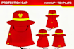 make hat tech pack cap techpack design flat sketch mockup, beanie tech pack