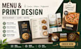 design restaurant menu, hotel cafe menu, flyer, brochure, banner