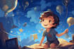 draw whimsical children book illustration