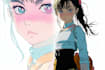 draw anime character with clean and modern style