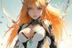 draw anime illustration with action pose and effects