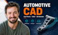 automotive cad, car part modeling, cnc prototype, vehicle component rendering 3d