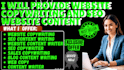provide website copywriting and SEO website content