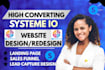 create systeme io landing page systeme io sales funnel systeme io website expert