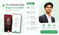 fix bugs crashes and anr issues in your android app