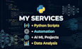 write python scripts and build ai ml projects