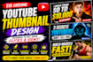 design viral, high CTR youtube thumbnails for any niche