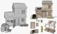 make 3d game isometric low poly props game asset for unreal engine lowpoly model