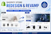 redesign revamp clone your shopify website store for higher conversion