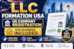 do llc formation and US company registration with ein