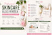 write skincare product review and comparison blog posts