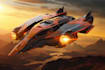 design spaceship, sci fi illustration