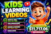 create kids learning animation videos