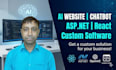 develop ai website, ai chatbot, aspdotnet web app, and custom software