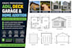 create adu deck garage and home addition drawings USA projects