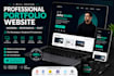 design and develop a modern personal portfolio website