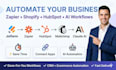 create zapier shopify jotform hubspot acuity mailchimp claude workflows