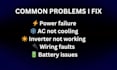 troubleshoot electrical, ac and inverter faults remotely