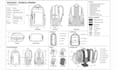create 3d backpack models, bag designs, and technical drawings for manufacturing