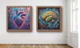 create unique medical and scientific abstract digital art