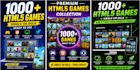 provide 1000 HTML5 games and android apk convert games