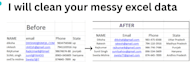 clean excel data entry and remove duplicates professionally