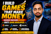 do game development and app development for you in unity or android studio
