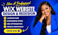 do wix website design wix website redesign wix website development wix website