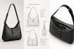 design bags technical drawing and tech pack