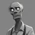 draw creepy zombie character