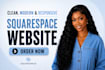 build squarespace website design redesign squarespace website development