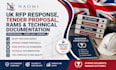 deliver UK rfp response, tender proposals, rams, technical documentation