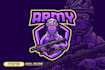 do high quality eye catching army, veteran logo