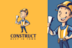 do professional amazing real state, contractor logo