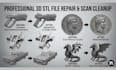 repair and fix stl files, clean meshes, edit 3d models, make them 3d print ready