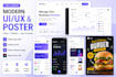 create modern UI UX design, website UI, mobile app UI and posters