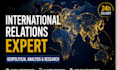 write international relations and geopolitical analysis articles