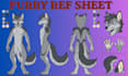 create custom furry ref sheet fursona anthro design nsfw furry ref sheet