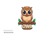 do modern creative awesome outstanding owl logo