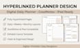 do etsy hyperlinked planner, digital daily planner, goodnotes, ipad pdf template
