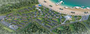 remodel 3d master plan visualization, landscape layout, resort complex rendering